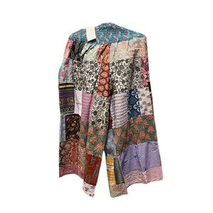 #63 NWT 💯 cotton patchwork pants